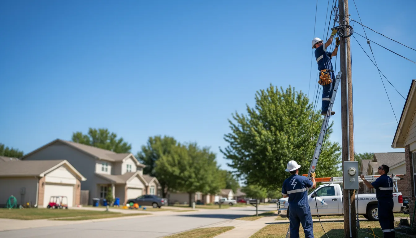 Residential electrician providing installation services in Byron Center, MI